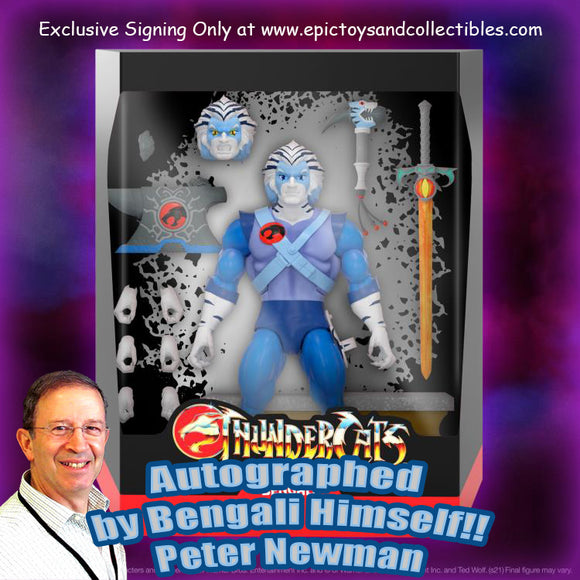 Autographed Super 7 ThunderCats Ultimates! Bengali - Peter Newman