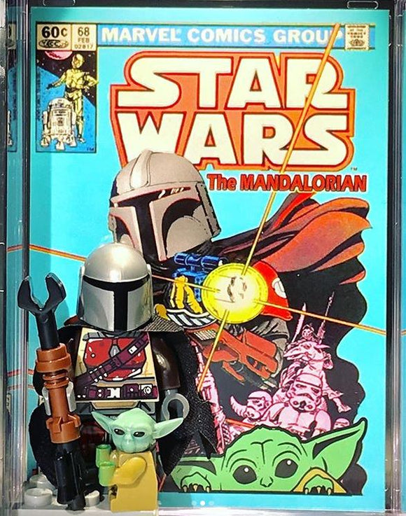 Star Wars The Mandalorian Deluxe Comic Cover Build-A-Brick Custom Mini-Figure
