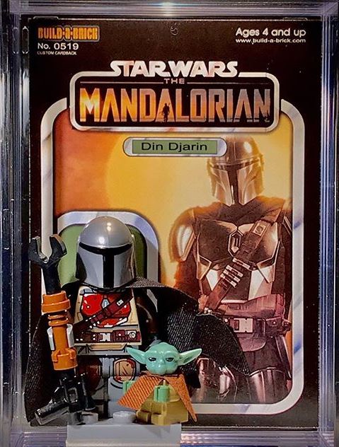 Star Wars The Mandalorian Deluxe Build-A-Brick Custom Mini-Figure