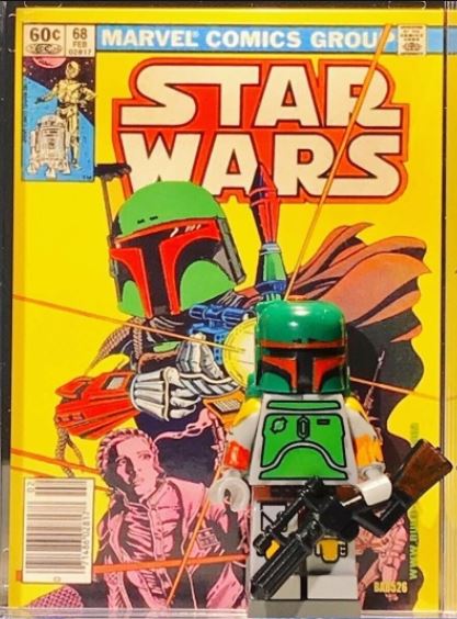 Star Wars Boba Fett Comic Cover Build-A-Brick Custom Mini-Figure