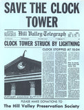 Epic Box EXTRAS - Back to the Future 35th Anniversary - Autographed Clock Tower Flyer