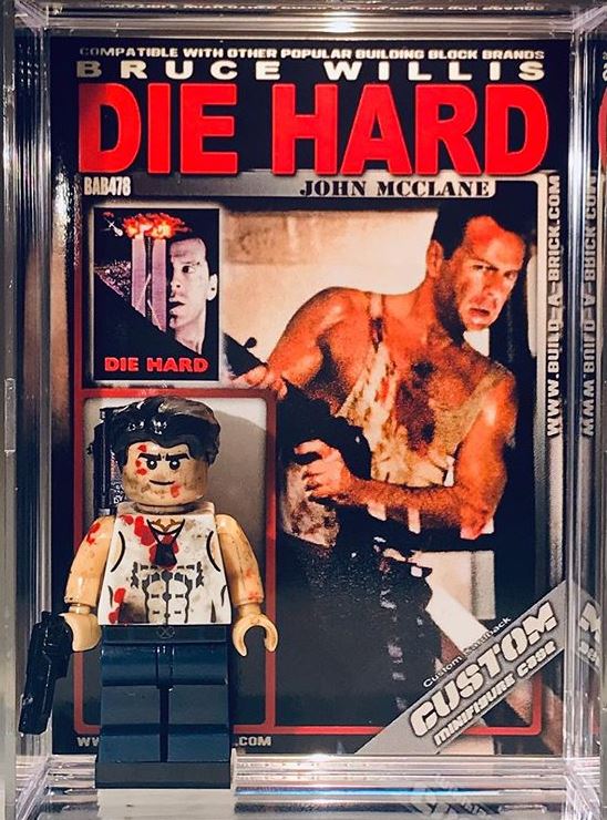 Die Hard John McClane Build-A-Brick Custom Mini-Figure